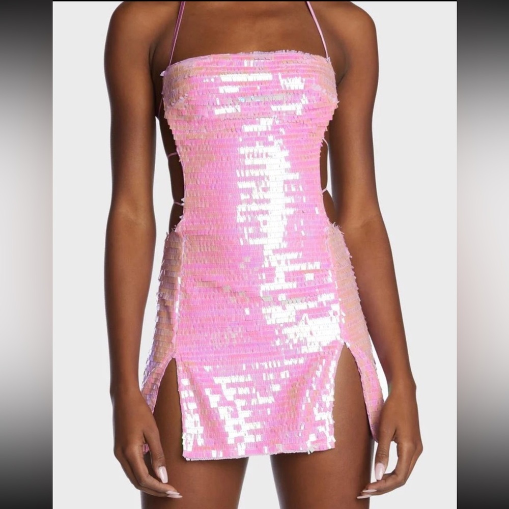Pink Sequins dress